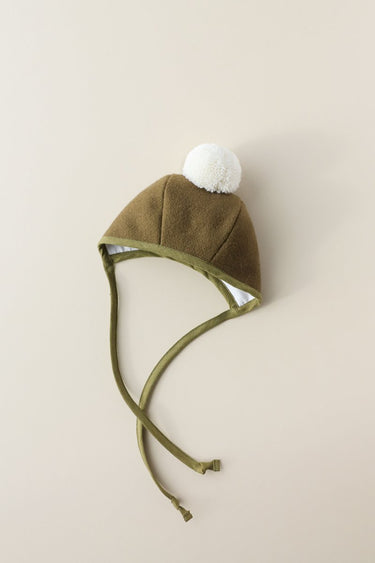 Briar Baby Pom Bonnet, Olive